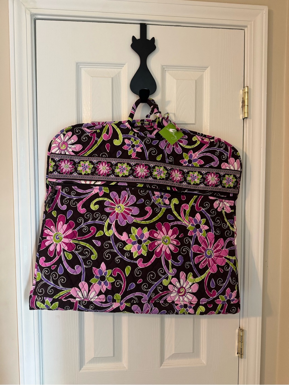 Vera Bradley Pink & Green Floral Quilted Garment Bag